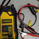 STANLEY PI500S Power Inverter 500W Car Converter: Dual AC Outlets, 3.1A USB Ports, 12V DC Adapter, Battery Clamps