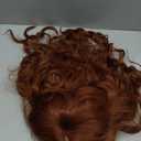 NAYOO Long Auburn Wavy Wig for Women 26 Inch Middle Part Curly Wavy Wig Natural Looking Synthetic Heat Resistant Fiber for Daily Party Use(26Inch Auburn)