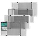 paramondo Expandable Window Screen, 15" H x 21.6" - 40" W, 4 Pack