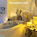 Ocean Wave Projector Light, Mood Lighting Ambient Lighting Luminorthe Cube Northern Lights Projector with 16 Colors and Dynamic Ripple Effect for Living Room Bedroom Decor - 5.1inch