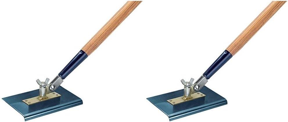 Kraft Tool Co. CC395A-01 9 in. x 6 in. All-Angle Blue Steel Walking Edger with 1/2 in. Radius, 2-Pack