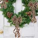 3 x SY Super Bang 8 Pcs Coffee/Gold Velvet Christmas Bows for Christmas Tree Decorations Door Wreath Garland Bow Ornaments, for Gift Wrapping Wedding Home Holiday Party Decor.