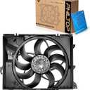 PHILTOP Engine Radiator Cooling Fan Assembly Compatible with BMW Models - 323i 2006-2011, 325i 2006, 325xi 2006, 328i 2007-2013, 328i xDrive 2009-2013, 328xi 2007-2008, 330i 2006, 330xi 2006, 128i