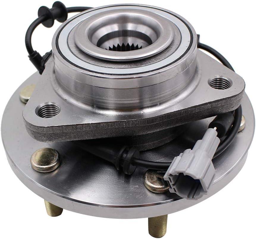 MACEL 515066 Front Wheel Hub Bearing Assembly Compatible with 2004-2007 Infiniti QX56, 2005-2007 Nissan Armada, 2004 Pathfinder, Pathfinder Armada, 2004-2007 Titan 6 Lugs W/ABS