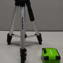 Laser Level with 40in Tripod, HUEPAR 98Ft Self Leveling Laser Level Green Line Laser Cross Line Laser Leveler Tool for Picture Hanging, Home Renovation, Indoor Project, Battery&Carrying Bag Included