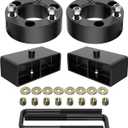Richeer 3"F + 2"R Leveling Lift Kit for 2005-2023 Frontier, 3" Front Strut Spacers and 2" Black Leveling Lift Block Kit Extended Square U-Bolts Compatible with 2005-2023 Frontier 2WD/4WD 2X2/4X4