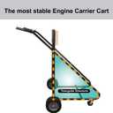 LEADALLWAY Outboard Boat Motor Carrier-315LBS Motor Cart With 4 Rubber Casters And Storage