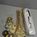 Urban Deco 24PK Table Number Holders Place Card Holders 12 Inch Table Card Holders Steel Card Holders for Photos, Food Signs, Memo Notes, Weddings, Restaurants, Birthdays (Gold 24PK)