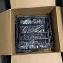 PASAMIC Collapsible Wagon 220 lbs, Heavy Duty Wagon Carts Foldable, Portable Wagons for Groceries, Beach Cart with All-Terrain Wheels & Drink Holders, Utility Wagon for Shopping, Sports, Camping,Black