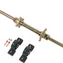 Kart Rear Axle Kit, 24 Inch Heavy Duty Shaft Complete DIY Set for Karts ATVs 4x4s Drift Trikes Durable Construction for Racing and Fun