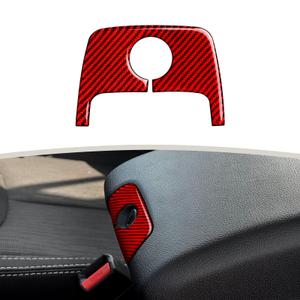 Car Inner Door Handle Sticker Carbon Fiber Decal Interior Trim Cover for Jeep Wrangler 2011 2012 2013 2014 2015 2016 2017 Accessories (Red)