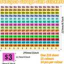 5460 Pcs Garage Sale Stickers, 1/2" X 3/4" Yard Sale Price Tags Stickers Rectangle Preprinted Price Labels for Fle Market Sale