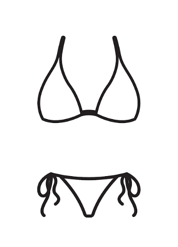 Suvimuga Women's Triangle Bikini Top Push up Padded Halter String Bathing Suits Top, Size S