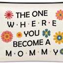 3 x Sazuwu New Mommy Gifts for Women After Birth Makeup Bag Mom to Be Mothers Day Gift Cosmetic Organizer Bag Pregnancy Reveal Baby Announcement Birthday Present