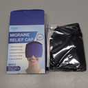 Hilph Migraine Relief Cap, Upgraded Odorless Headache Ice Cap with Top Coverage, 360 Gel Surround Head Ice Pack Mask for Migraine, Sinus, Stress, Frontal Headaches Relief Gift for Women Men, Black