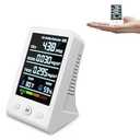 Dienmern 5-in-1 CO2 Monitor Carbon Dioxide Detector, Indoor Air Quality Monitor, CO2 Meter with Alarm, Tester for Carbon Dioxide, Temperature & Humidity, for Grow Tents, Bedroom, Home