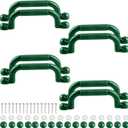 Set of 8 Playground Safety Handles for Kids Playground Handles Swing Set Accessories Safety Hand Grips for Playset Playhouse Treehouse Climbing Frame (Green)