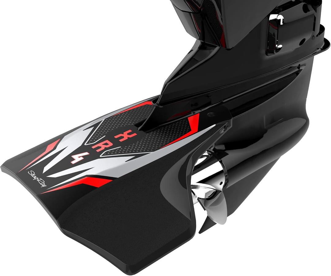 XR4 Senior Hydrofoils for 40-300 hp Boats (Black) - Perfect for Water Skiing, Wakeboarding, Tubing - Engine Stabilizer Fins for Outboard/Outdrive Motors - Made in The USA