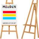 MEEDEN Art Easel Stand for Display - Adjustable Beech Wood Floor Easels for Painting, Holding Canvas up to 90", Ideal for Artist, Adults Painting Canvas, Drawing, Signs - Large