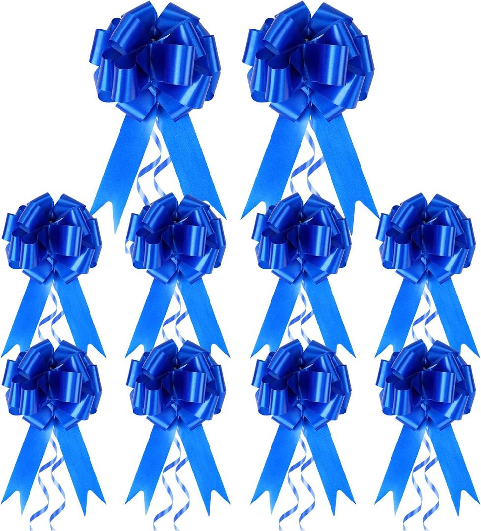 Pull Bows for Gifts Basket for Valentine's Day Small Pull Ribbon Bows Wrapping Ribbons and Bows A10-30pcs-Deep Blue