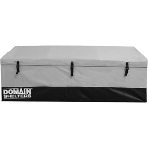 Shelters 176 Gallon 6 x 2 x 2 Foot Outdoor Patio Backyard Garden Storage Container Deck Box w/Removable Weather Bars & Clip Buckles, Gray/Black