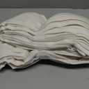 Pinch Pleat 72x96 Inch Linen Curtains for Living Room Divider Custom Pleated Drapes with Hooks Rings Light Filtering Cream Birch Sheer Curtain 96 Inch Length for Patio Sliding Door Ceiling Window 8Ft (Natural)