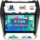 Leadfan Android Car Radio Stereo for Toyota Camry 2012 2013 2014 with Wireless CarPlay Android Auto, 10.1'' Touchscreen Buit-in WiFi BT5.1 GPS Navigation Backup Camera(Fit for Fcatory Large Screen)