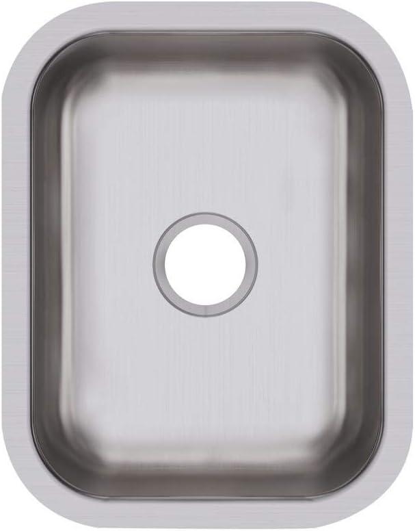 Elkay DXUH1318 Dayton Single Bowl Undermount Stainless Steel Bar Sink, 16 x 21