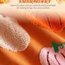 Embroidered Fall Pillow Covers 18x18 Inch - Halloween Decor Soft Cozy Throw Pillow Covers with Zipper Autumn Theme Harvest Colorful Pumpkin Cushion Covers for Living Room Couch Sofa Bed