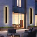 MELUCEE 2 Pack 48 Inch Outside Wall Lights for House 5 Color Dimmable