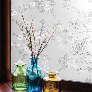 Artscape Blossom | Decorative Privacy Window Film with Textured Glass Pattern | Non-Adhesive & UV Protection | Easy to Apply & Removable | 24 x 36 Inches | Made in USA