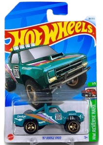 Hot Wheels ‘87 Dodge D100 (HW Reverse Rake) 1:64 Scale Diecast Model Car, Hot Wheels '70 Plymouth Superbird, HW Art Cars 7/10 [Yellow] 87/250, Hot Wheels 2022 - Audi RS E-TRON GT, Pack of 3