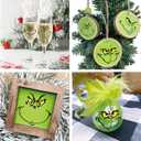 52 Pcs Christmas Face Stickers for Crafts Ornaments Large 5 Inch Small 3 Inch 2 Inch Vinyl Faces Eyes Pitcher Transparent Decals for Glass Cups Wood Decorations Balls Party Supplies (large52)