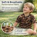 Boys Camo T-Shirts Bundle Pack, Toddler Kids Camouflage Short Sleeve Tees, Soft Crewneck Casual Shirts
