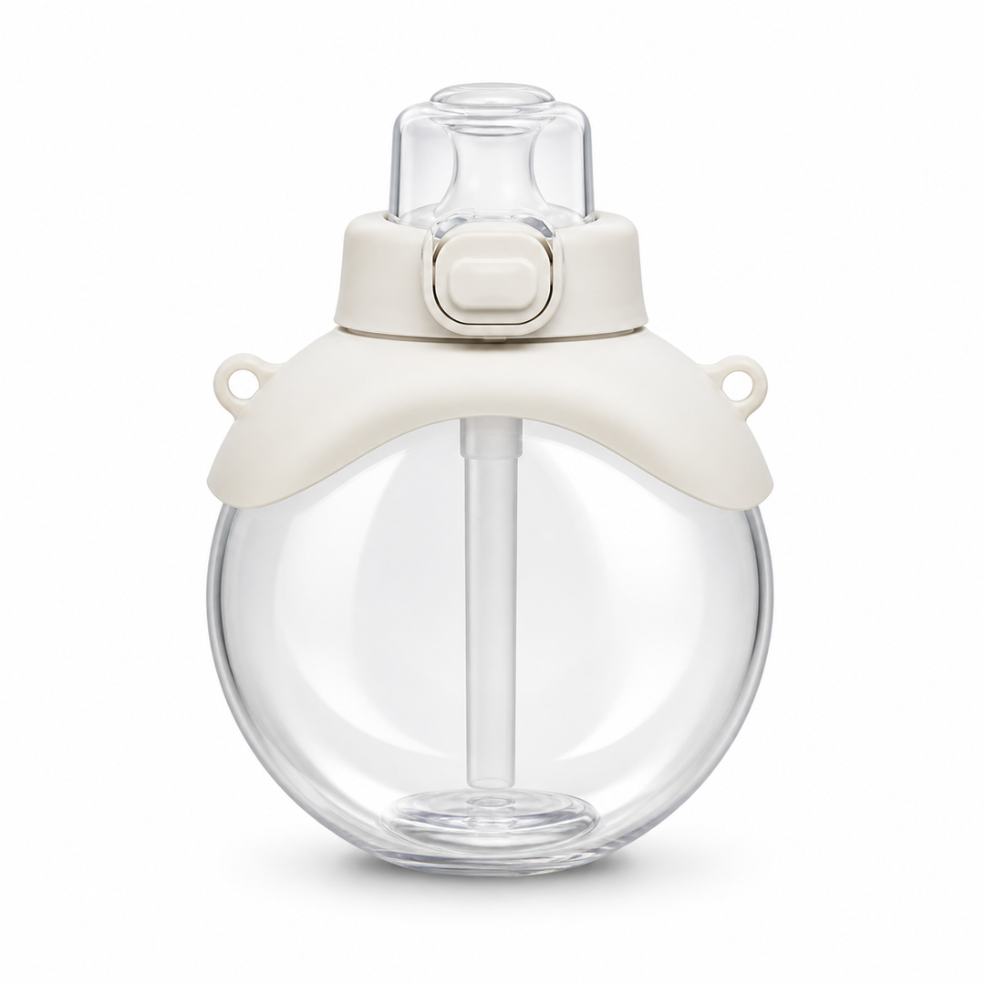 B•WELL Mini Water Bottle. Secure Lock & Carry Strap Handle