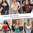 FeelinGirl Shapewear Bodysuits for Women Tummy Control Body Suits Deep V Neck Thong Body Shaper (Brown, XS)
