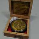 Scout Compass Gift Boys - Engraved Scout Oath Compass in wood Box Scout Always Prepared Camping Orienteering Compass, Hiking Backpacking Compass Gift, 50 Year Calander