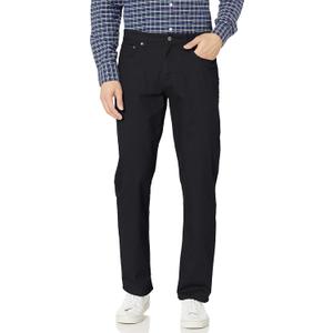 Amazon Essentials Men's Standard Relaxed-Fit 5-Pocket Stretch Twill Pant, Black 30W x 30L