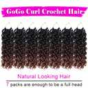 7 Packs GoGo Curl Crochet Hair 10 Inch Short Curly Crochet Hair for Women Beach Curl Water Wave Deep Twist Crochet Braids Synthetic Braiding Hair Extensions (10 Inch,T1B/4/30)