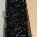 R-kay 400 Pcs Black Plastic Silverware Heavy Duty - Heat Resistance Forks Spoons And Knives Set - BPA Free Black Plastic Utensils Set