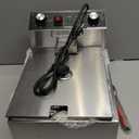 Electric Deep fryer Single Tank Deep Fryer with Basket Capacity 10L(10.5QT) Electric Countertop Fryers with 60 Minute Timer for Home Kitchen and Restaurant, 1700 Watts, 110V(10L)