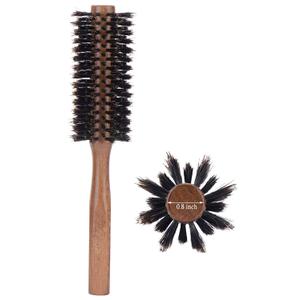 PERFEHAIR Boar Bristle Round Hair Brush for Blow Drying, 2 Inch, for Blowouts, Styling, Volumizing, Curling Short to Medium, Thin, Thick, Straight, Curly, Normal Hair
