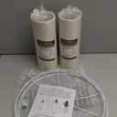 GO&SO Drum Lamp Shades Set of 2 Medium, Oatmeal Linen Lamp Shade 13"Top x 13"Bottom x 10" High(Spider), Replacement Lamp Shades for Floor Lamps, Table Lamp Shade, Hand Crafted Lampshade, Assembly Required (Beige)