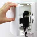 Outlet Cover BOX Baby Proofing (1-Pack) Patented Dual-Lock for Much Better Toddler Proofing, Easy Operation, Simple 3 Step Install with Included Screws. Provides Extra Space Inside for Plugs,Adapters (White)