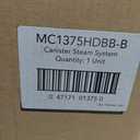 McCulloch Canister Steam Cleaner MC1375, 90 Minute Runtime, 20 Accessories: Jet Nozzle, Brushes, & More - Built for Home, Tile, Grout, Carpet, Furniture, & Personal Car Detailing