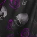 ROSE GAL Rosegal Plus Size Women Medieval Gothic Bell Sleeves Cold Shoulder Skulls Dress Halloween Dress (XL)