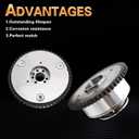 Engine Timing Chain KitCompatible with 2017-2020 Elantra & 2018-2021 Kona & 2019-2021 Velo-Ster & 2019-2022 Forte & 2017-2018 Forte5 2.0L L4 EngineReplace# 24350-2E700 24321-2E010 Set of 6