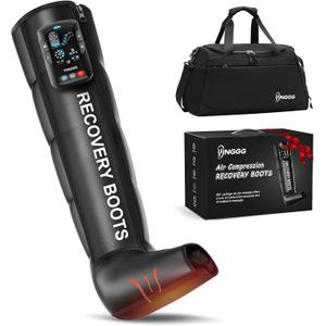Leg Massager, Cordless Recovery System for Improved Circulation, Professional Foot Massage Boots with 5 Massage Areaes, 8 Intensities(Only Single Leg)-Medium Leg Massager, Cordless Recovery System for Improved Circulation, Professional Foot Massage Boots with 5 Massage Areaes, 8 Intensities(Only Single Leg)-Medium