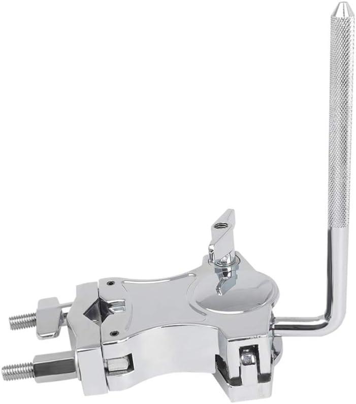 MILISTEN Drum Clamp Alloy Melodic Tom Cowbell Holder Expansion Clip for Music Instrument Silver