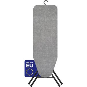 Bartnelli Pulse Ironing Board | Made in Europe | Patent Space Saving Smart Hanger Iron Board for Easy Storage | Lightweight, 4 Layer Cover, 4 Legs, for Dorm, Laundry Room, or Small Spaces(43x13-35) (Pulse, Black/Gray)